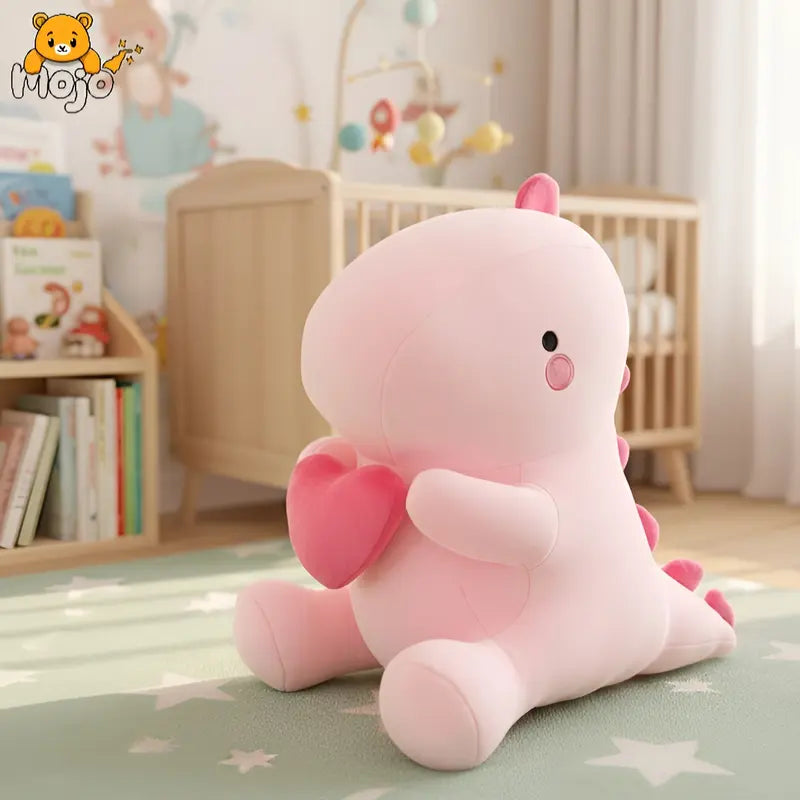 Pink Dino Plush Pillow