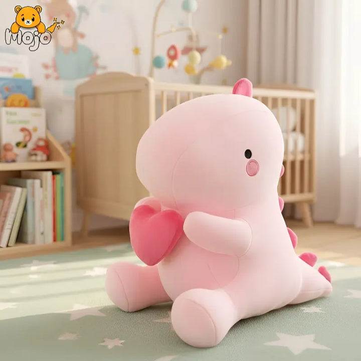Pink Dino Plush Pillow