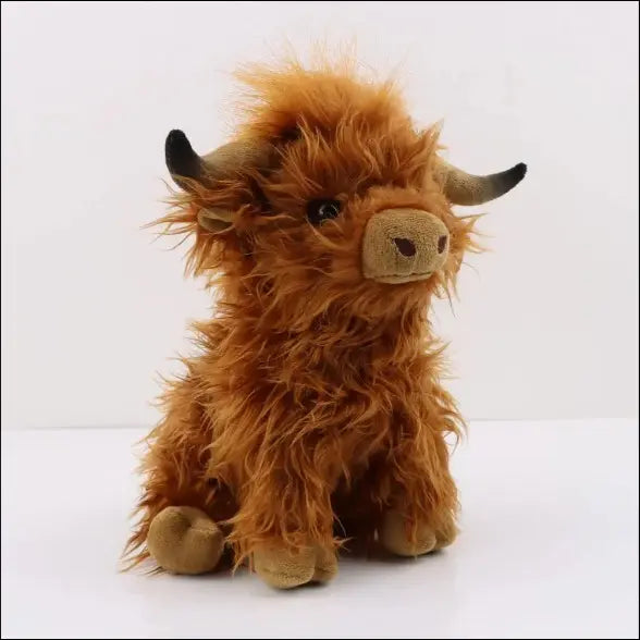 Realistic Highland Cow Plush Toy