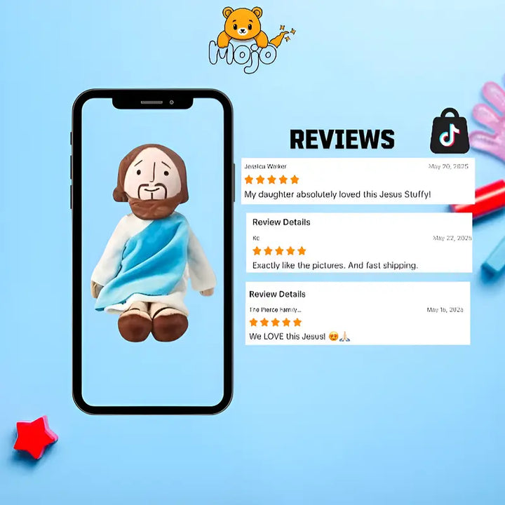 Jesus Plush Toy - Blue