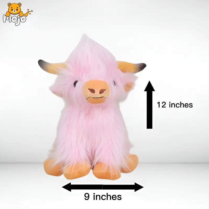 Realistic Highland Cow Plush Toy