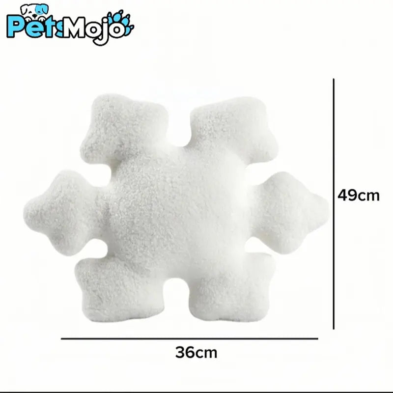 Christmas Snowflake Plush Pillow