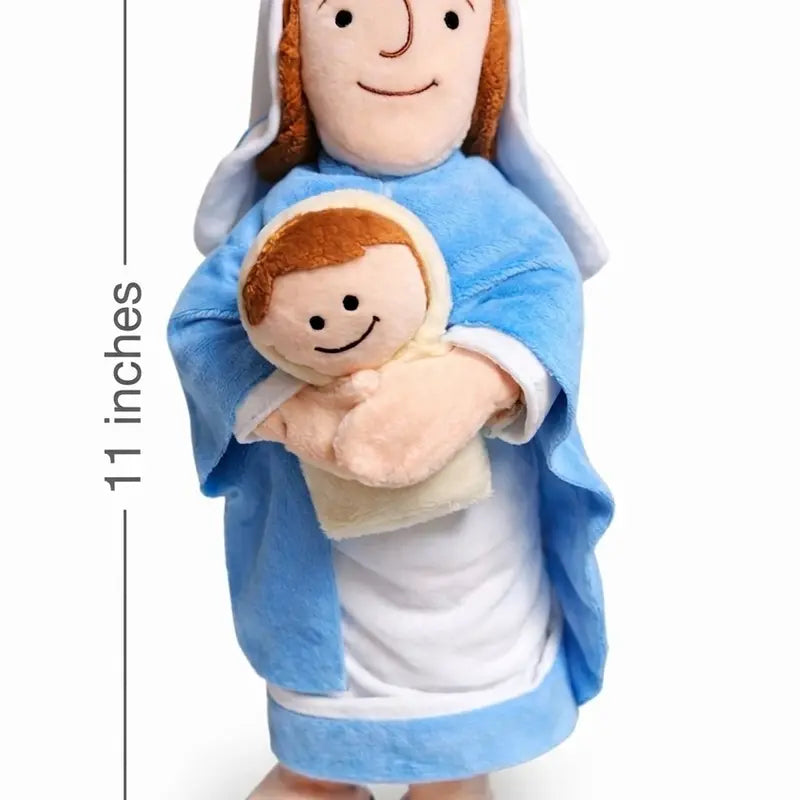 Virgin mary plush pillow