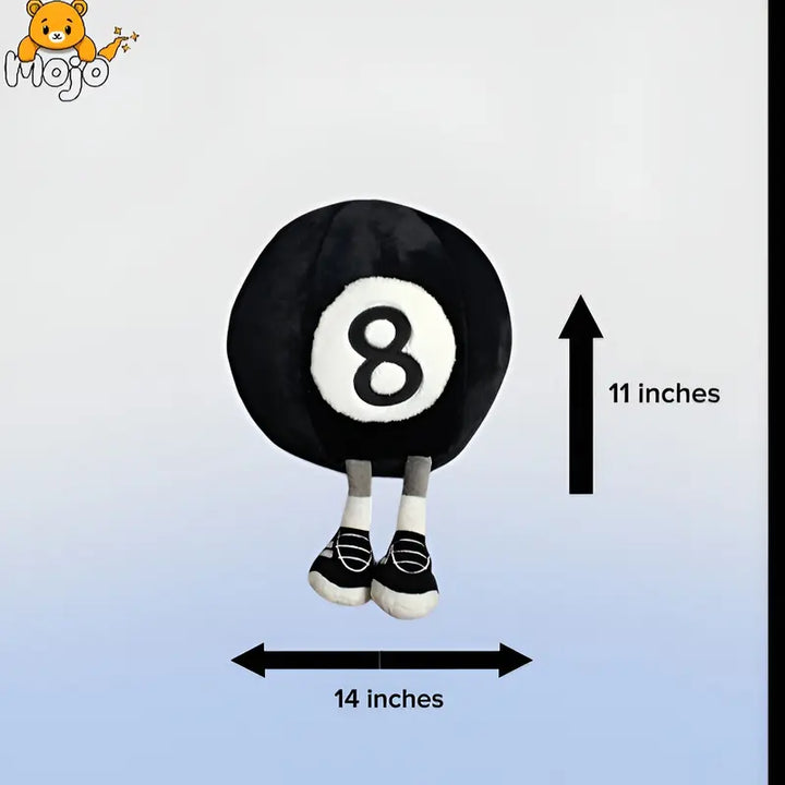 8 Ball Billiard Pillow Plush Toy