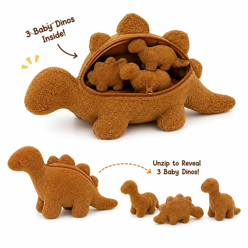 Dinosaur Design Plush Toy Set