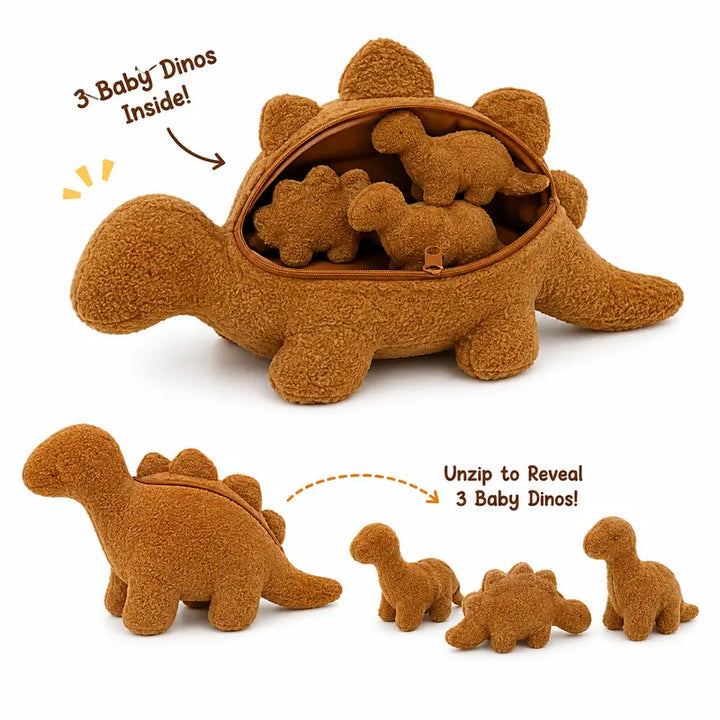 Dinosaur Design Plush Toy Set