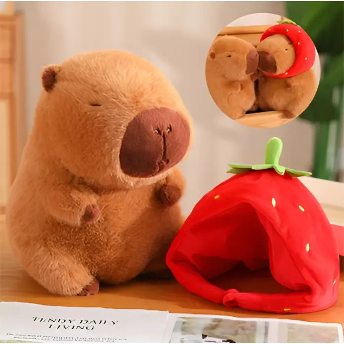 Capybara Strawberry Plush Toy