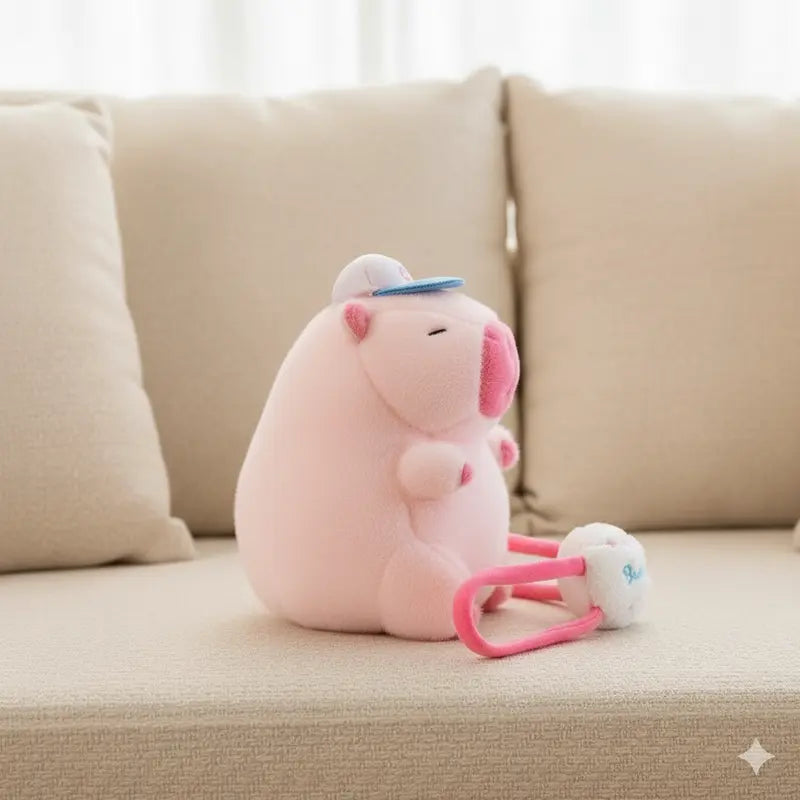 Summer Capybara Plush Toy - Pink