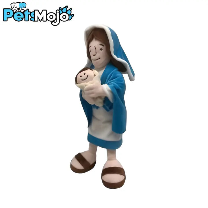 Virgin mary plush pillow