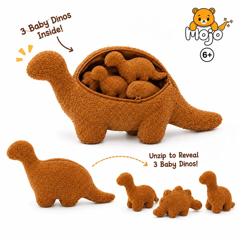 Dinosaur Design Plush Toy Set