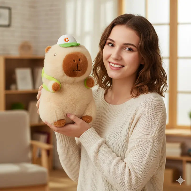 Baseball Capybara Plush Toy