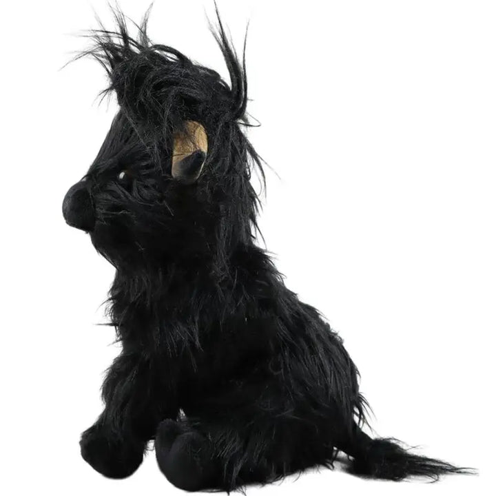 Realistic Highland Cow Plush Toy - Black