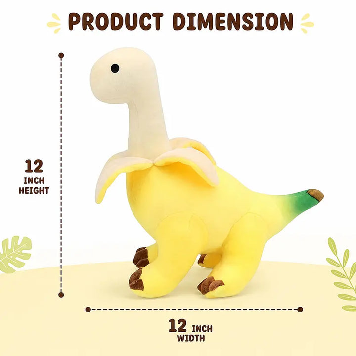 Cute Banana Brontosaurus Design Plush