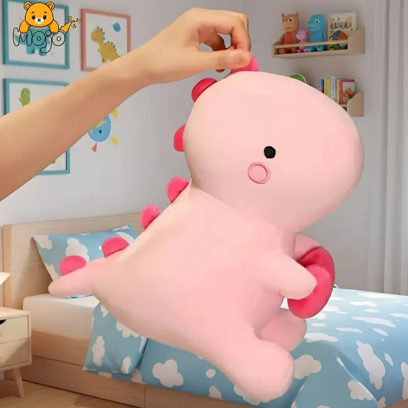 Pink Dino Plush Pillow