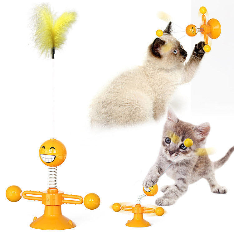 Cat Rotating Windmill Multi-Function Toys - woofmeowmarket