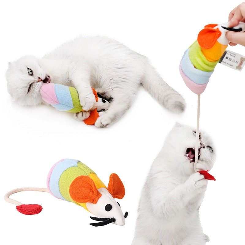 Rainbow Mouse For Cat - PETSMOJO